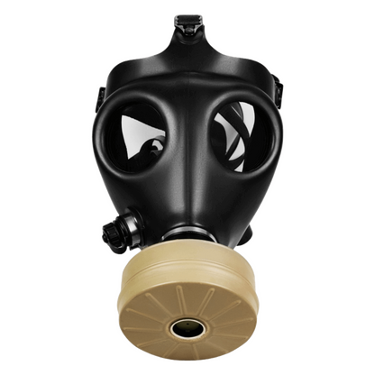 Israeli_gas_mask_with_a_filter-_front_view