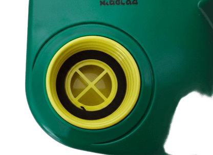 ONYX 45 PAPR blower 40mm NATO hose connection port close-up - thread where hose connects to powered air supply
