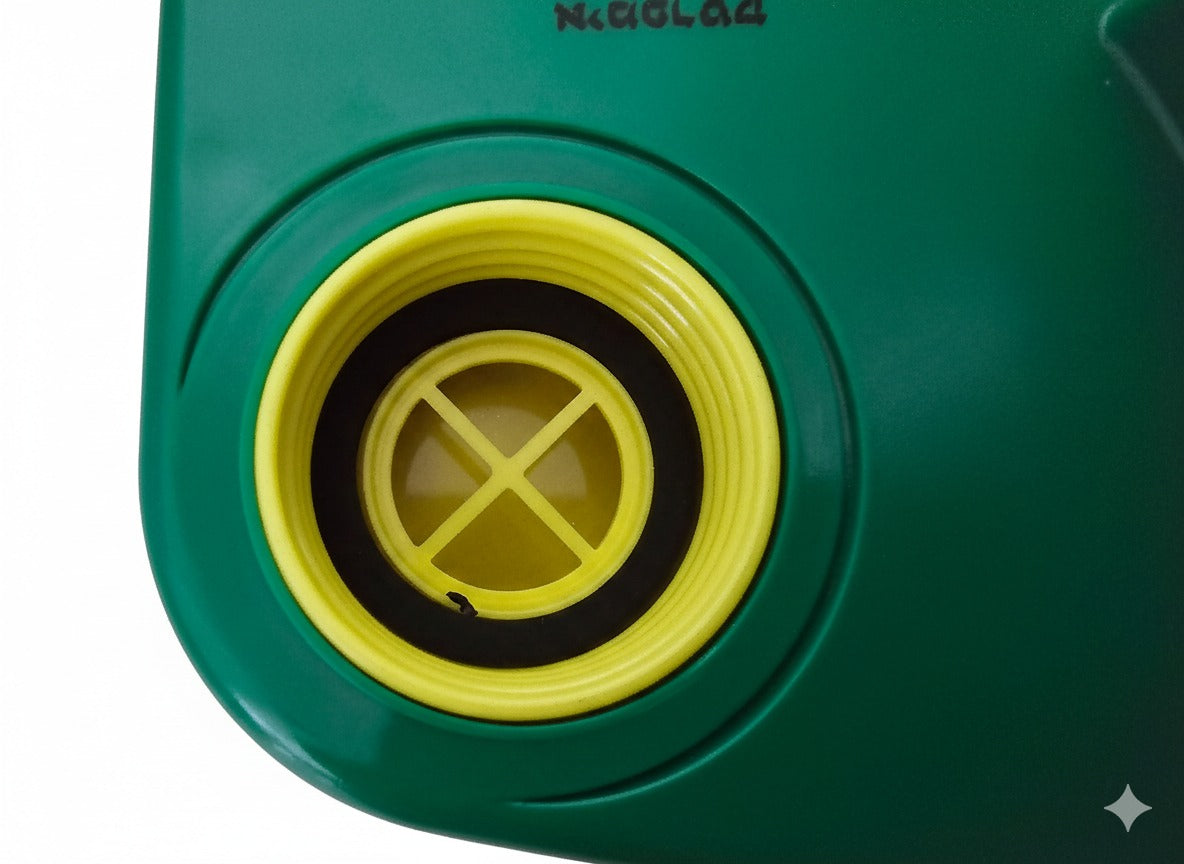 ONYX 45 PAPR blower 40mm NATO thread port close-up - hose connection point
