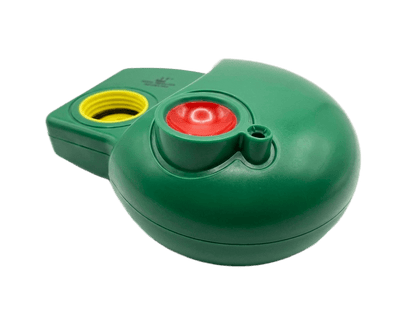 Supergum ONYX 45 lpm PAPR blower view of the button and the 40 MM thread for the hose
